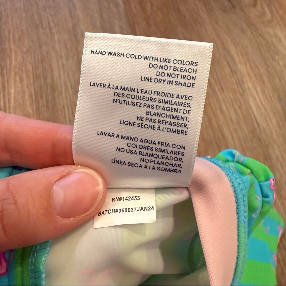 Ruffle Butts Baby Girl Swimsuit One Piece Size 3-6 Months Flamingos Ruffles Girl - Picture 5 of 7